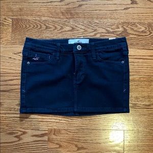 Mini denim skirt